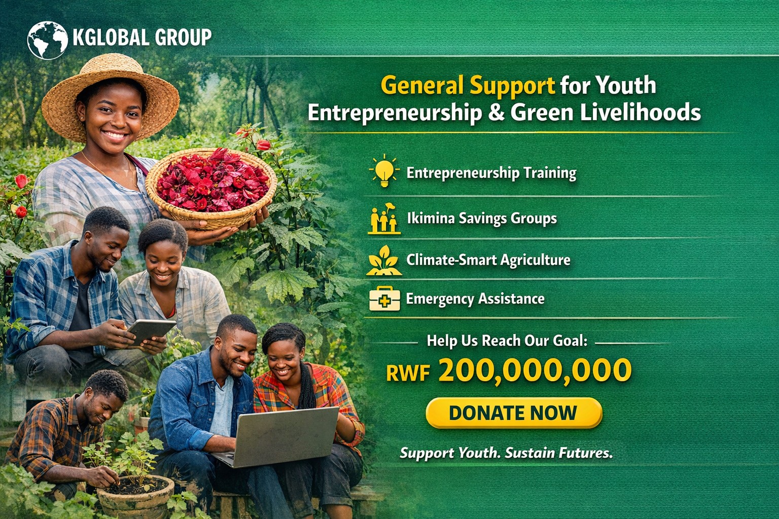 General Support for Youth Entrepreneurship & Green Livelihoods